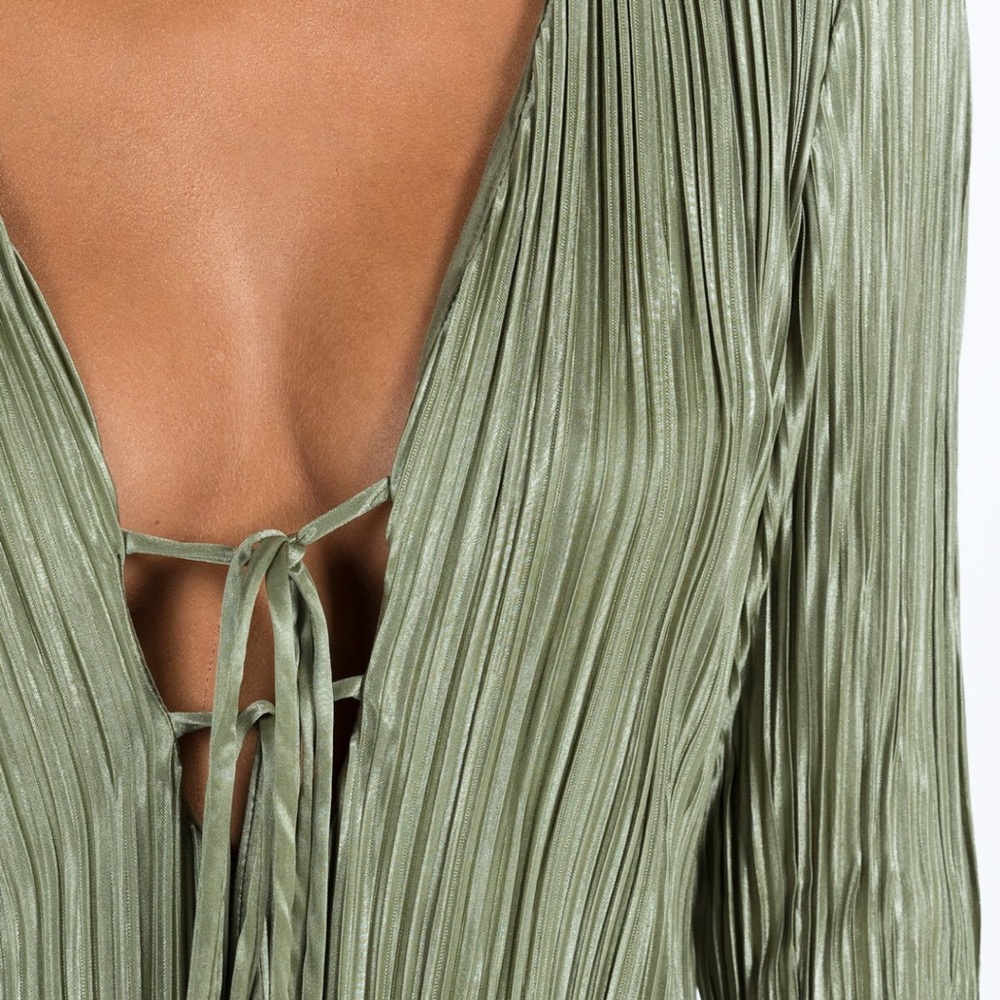 NWT Princess Polly‎ Sage Green Mini Dress 2 - Picture 2 of 8